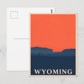  Briefkaart van Wyoming (Voorkant / Achterkant)