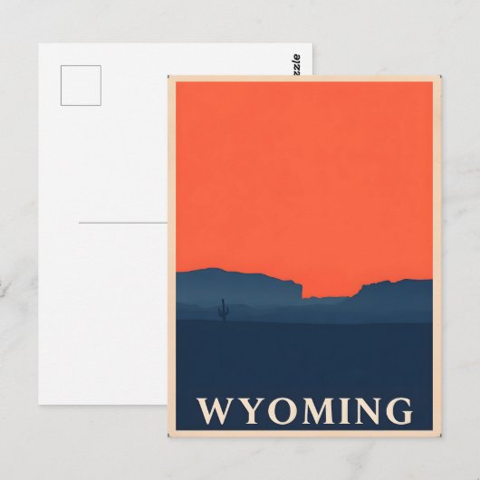  Briefkaart van Wyoming (Voorkant / Achterkant)