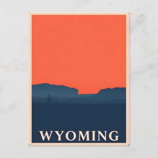  Briefkaart van Wyoming (Voorkant)