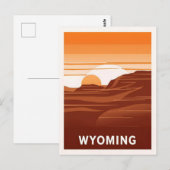  Briefkaart van Wyoming (Voorkant / Achterkant)