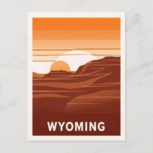  Briefkaart van Wyoming (Voorkant)