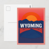  Briefkaart van Wyoming (Voorkant / Achterkant)