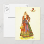 Briefkaart van Young Woman uit Sardinië (Voorkant / Achterkant)