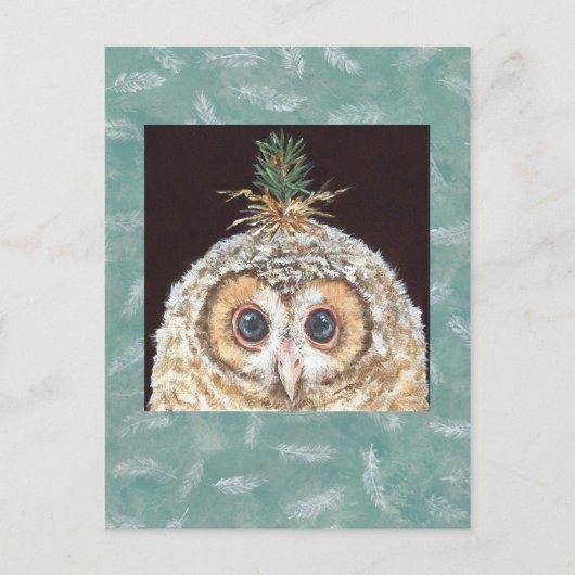Briefkaart van zaan (owlet w jack pine) (Voorkant)