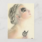 Briefkaart van zachte vlinder (Voorkant)