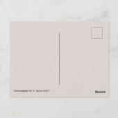 Briefkaart van zeegras (Achterkant)