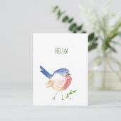 briefkaart van zeehondenvogel (Staand voorkant)