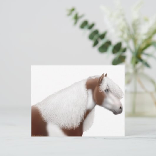 Briefkaart van zigeunerpaarden (Staand voorkant)