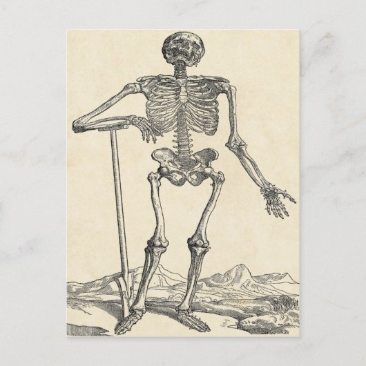 Briefkaart van zijn eigen grave (Voorkant)