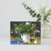  Briefkaart van zilvervetten (Staand voorkant)