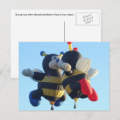 Briefkaart van zoende bijen (Voorkant / Achterkant)