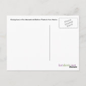 Briefkaart van zoende bijen (Achterkant)