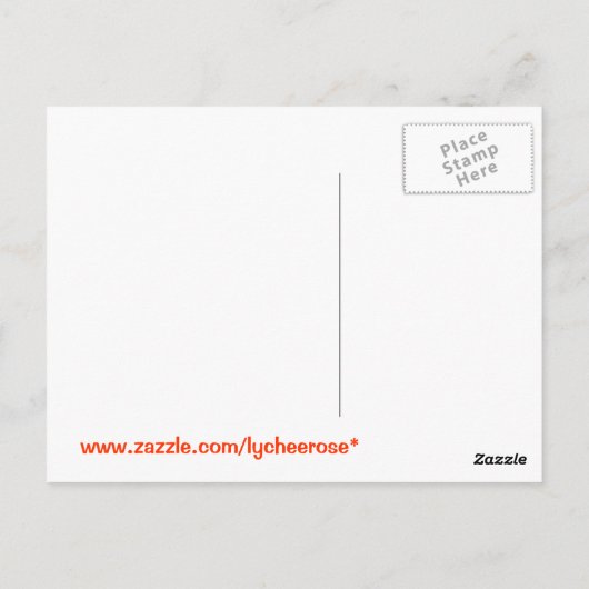 briefkaart van zoete aardappelen (Achterkant)