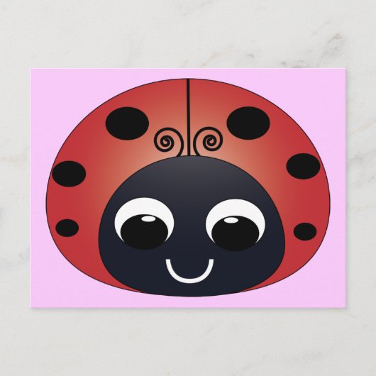 Briefkaart van zoete Ladybug (Voorkant)