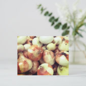 Briefkaart van zoete uien (Staand voorkant)