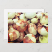 Briefkaart van zoete uien (Voorkant / Achterkant)