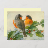  Briefkaart van zoete vogels (Voorkant / Achterkant)