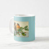  Briefkaart van zoete vogels Druk Mok Koffiebeker  (Voorkant links)