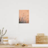 Briefkaart van zomergrassen en schaduwen poster (Keuken)