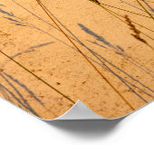 Briefkaart van zomergrassen en schaduwen poster (Hoek)