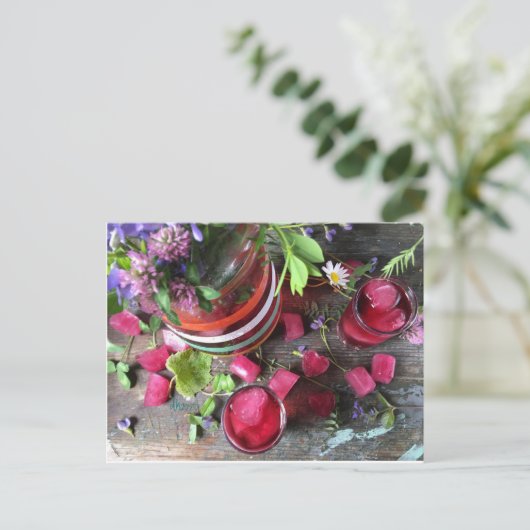 Briefkaart van zomersap door Diane Heller 2020 (Staand voorkant)