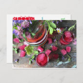 Briefkaart van zomersap door Diane Heller 2020 (Voorkant / Achterkant)