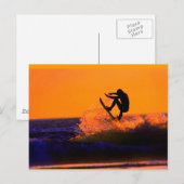 briefkaart van zonnesurfer (Voorkant / Achterkant)