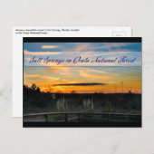 Briefkaart van zout Springs (Voorkant / Achterkant)