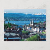 Briefkaart van Zürich (Voorkant)
