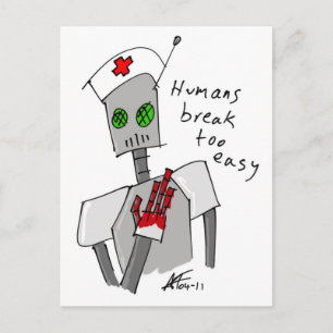 Briefkaart van Zurse Robot