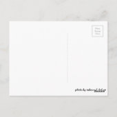 Briefkaart van zwarte en witte wilde bloemen (Achterkant)