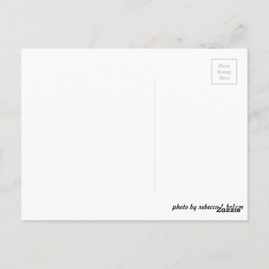 Briefkaart van zwarte en witte wilde bloemen (Achterkant)