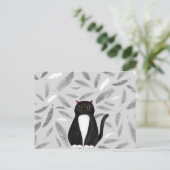 Briefkaart van zwarte katten (Staand voorkant)