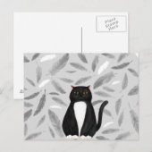 Briefkaart van zwarte katten (Voorkant / Achterkant)