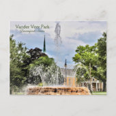 Briefkaart Vander Veer Park (Davenport, Iowa) (Voorkant)