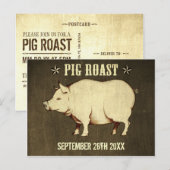 Briefkaart Varkensroast I (bruin) (Voorkant / Achterkant)