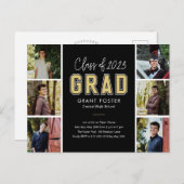 Briefkaart Varsity Pride Editable Color Afstuderen (Voorkant / Achterkant)