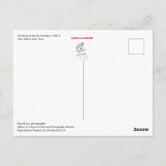 briefkaart veeteelt (Achterkant)