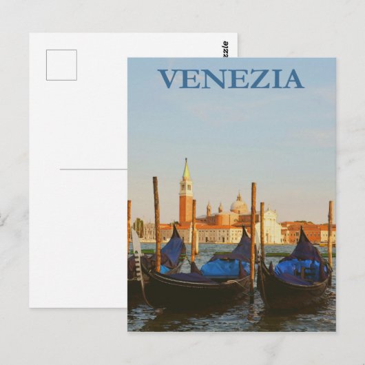  Briefkaart Venezia (Voorkant / Achterkant)