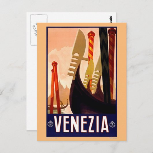  Briefkaart Venezia (Voorkant / Achterkant)