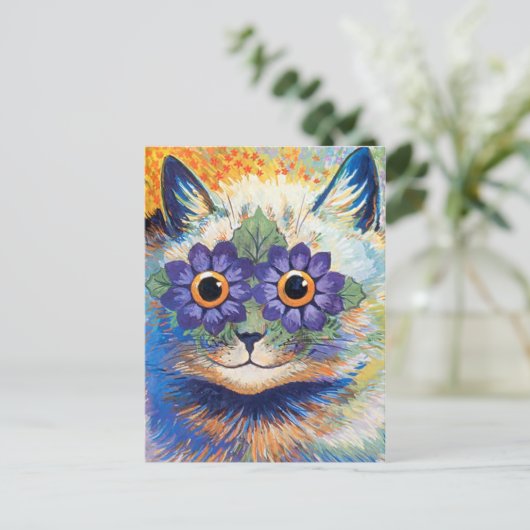 Briefkaart ventilatorkat (Staand voorkant)