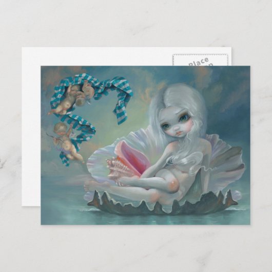 briefkaart "Venus met Cherubs" (Voorkant / Achterkant)