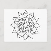 Briefkaart - Verander Mandala in kleur (Voorkant)
