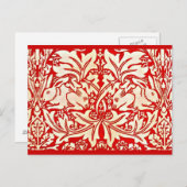 Briefkaart- verbinding/Mode-William Morris 11 Briefkaart (Voorkant / Achterkant)