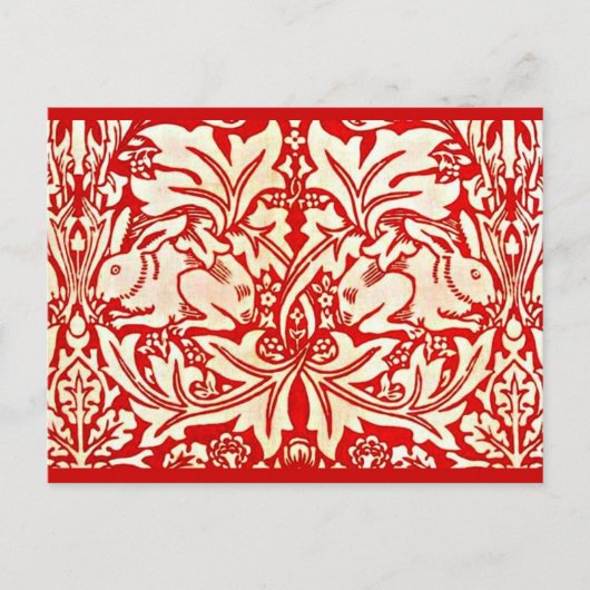 Briefkaart- verbinding/Mode-William Morris 11 Briefkaart (Voorkant)