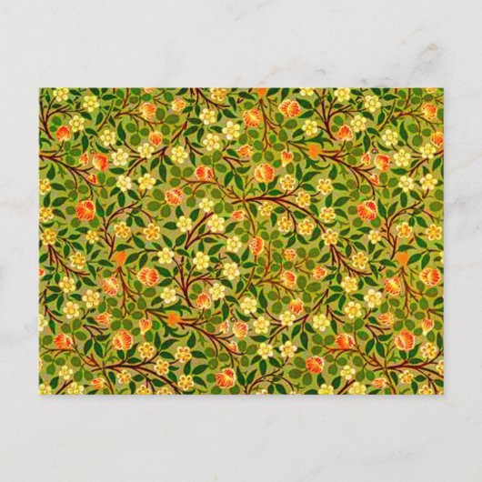 Briefkaart- verbinding/Mode-William Morris 7 Briefkaart (Voorkant)