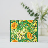 Briefkaart- verbinding/Mode-William Morris 8 Briefkaart (Staand voorkant)