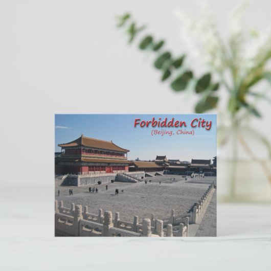 Briefkaart Verboden stad (Staand voorkant)