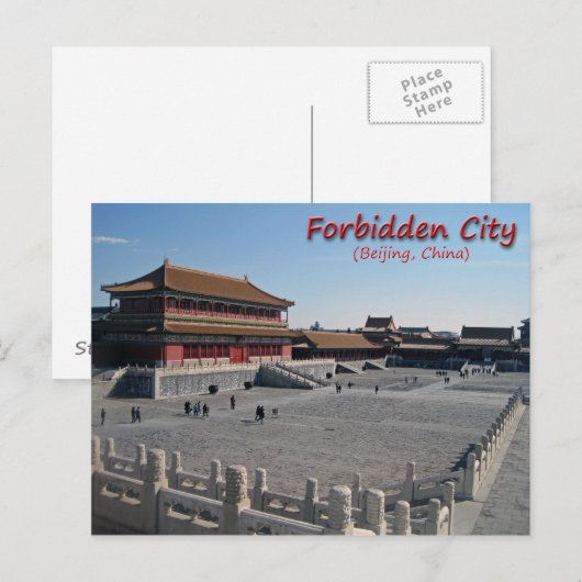 Briefkaart Verboden stad (Voorkant / Achterkant)