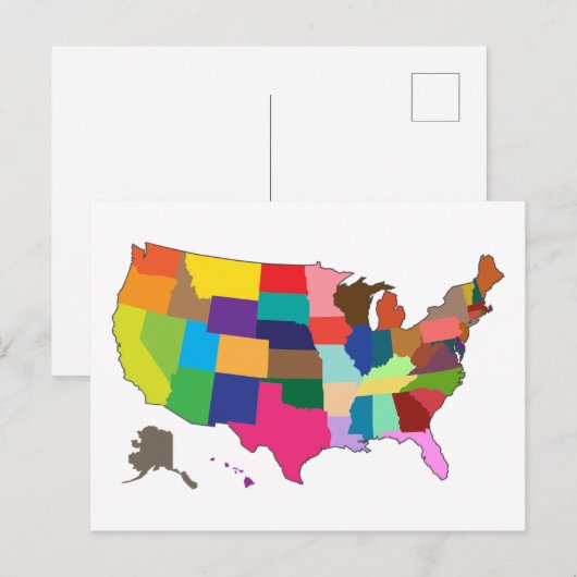 Briefkaart Verenigde Staten van Amerika (Voorkant / Achterkant)